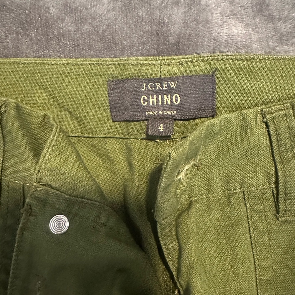 J. Crew Olive Green Chino Pants: DELETING SOON - Picture 4 of 5